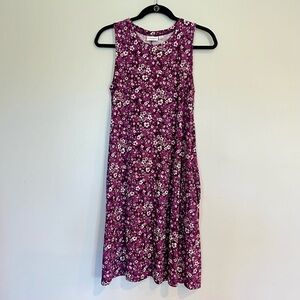 Lularoe Charlotte Sleeveless Swing Tank Pocket Dress Medium